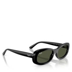 Okulary przeciwsłoneczne Ray-Ban. Czarne okulary przeciwsłoneczne Ray-Ban, bez wzorów. Za 729.99 zł.