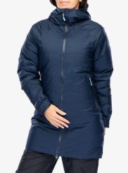 Płaszcz puchowy damski Rab Valiance Parka. Niebieskie parki RAB, na zimę, xs, z materiału, z kapturem. Za 1,241.89 zł.