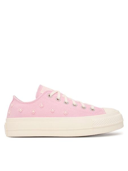 Converse Trampki Chuck Taylor All Star Lift Platform Beads A16108C Różowy. Czerwone trampki Converse, bez wzorów, z materiału, bez zapięcia. Za 359.99 zł.