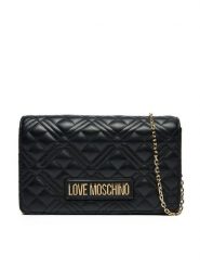 LOVE MOSCHINO Torebka JC4079PP1MLA0000 Czarny. Czarne listonoszki Love Moschino, bez wzorów, ze skóry, bez dodatków. Za 349.99 zł.