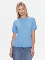 United Colors Of Benetton T-Shirt 103CD102M Niebieski Regular Fit. Niebieskie t-shirty United Colors of Benetton, m, bez wzorów, z bawełny, bez kołnierzyka, bez ramiączek. Za 99.99 zł.