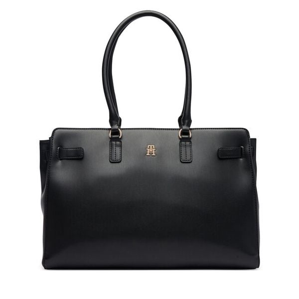 Torebka Tommy Hilfiger. Czarne shopper TOMMY HILFIGER, bez wzorów, bez dodatków. Za 649.99 zł.