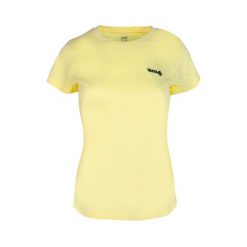 Koszulka sportowa dla kobiet Izas ADONS W. Żółte koszulki sportowe Izas, bez wzorów, z bawełny, bez ramiączek, trekkingowe. W wyprzedaży za 126.04 zł.