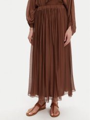 ViCOLO Spódnica midi TD0022 Brązowy Regular Fit. Brązowe spódnice ViCOLO, m, bez wzorów, z wiskozy, midi. Za 199.99 zł.