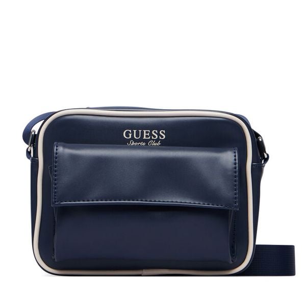 Torebka Guess. Niebieskie listonoszki Guess, z aplikacjami, bez dodatków. Za 294.99 zł.