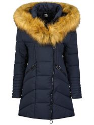 Canadian Peak Parka "Chayeak" w kolorze granatowym rozmiar: XXL. Niebieskie parki Canadian Peak, xxl, bez kaptura. Za 303.78 zł.