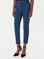 Patrizia Pepe Spodnie materiałowe 8P082/ A715 Niebieski Slim Fit. Niebieskie spodnie materiałowe Patrizia Pepe, bez wzorów, z materiału. Za 1,059.00 zł.