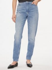 Calvin Klein Jeans Jeansy J20J222764 Niebieski Mom Fit. Niebieskie jeansy Calvin Klein Jeans, bez wzorów. Za 239.99 zł.