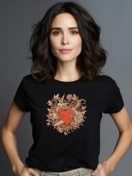 WOOOP Koszulka "Heart Of Thorns" w kolorze czarnym rozmiar: XL. Czarne bluzki Wooop, xl, bez wzorów, z bawełny, bez kołnierzyka, bez ramiączek. Za 56.99 zł.