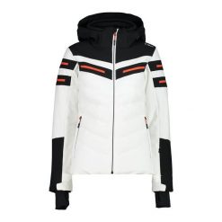 Kurtka damska narciarska CMP 32W0216. Białe kurtki narciarskie CMP, s, bez wzorów, z materiału, bez kaptura, narciarskie. Za 599.99 zł.