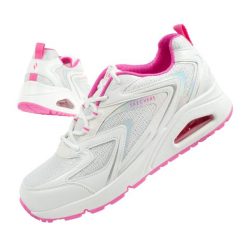 Buty sportowe damskie Skechers Uno-So Wavy. Białe obuwie sportowe Skechers, ze skóry ekologicznej, bez zapięcia, trekkingowe, Skechers Sport. Za 299.00 zł.