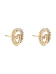 Guess Kolczyki JUBE05 528JW Złoty. Żółte kolczyki Guess, metalowe. Za 229.99 zł.