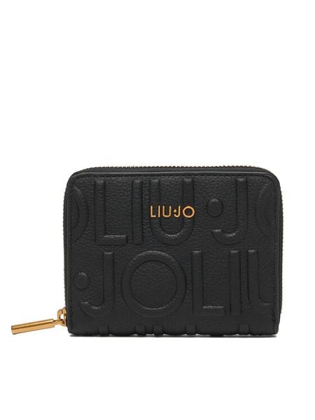 Liu Jo Portfel AF6156 E1139 Czarny. Czarne portfele Liu Jo, bez wzorów, ze skóry. Za 249.99 zł.