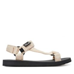 Sandały Jack Wolfskin. Brązowe sandały Jack Wolfskin, bez wzorów, sportowe, bez obcasa, bez zapięcia. Za 329.99 zł.