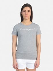 ROSSIGNOL Koszulka "Logo Rossi" w kolorze szarym rozmiar: XS. Szare bluzki Rossignol, xs, bez wzorów, z bawełny, bez kołnierzyka, bez ramiączek. Za 83.03 zł.