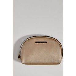 Kosmetyczka z imitacji wężowej skóry - Złoty. Kufry i kosmetyczki Mohito. Za 29.99 zł.