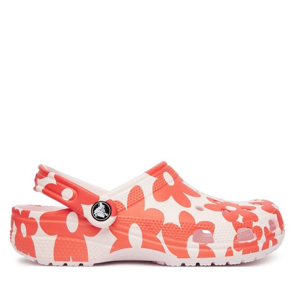Klapki Crocs. Czerwone klapki Crocs, bez wzorów, bez obcasa. Za 259.99 zł.