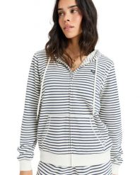 Bluza z kapturem dla Kobiety PERFECT STRIPE Niebieski. Niebieskie bluzy Roxy, s, bez wzorów, z bawełny, z kapturem. Za 310.60 zł.