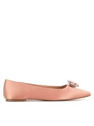 DeeZee Baleriny R24SS04000 Beżowy. Brązowe baleriny DeeZee, bez wzorów, z materiału, bez obcasa. Za 79.99 zł.