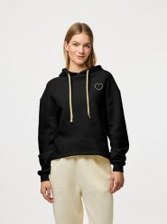 Pieces Sweter "Chilli" w kolorze czarnym rozmiar: M. Czarne swetry Pieces, m, bez wzorów, z bawełny, bez ramiączek. Za 96.83 zł.