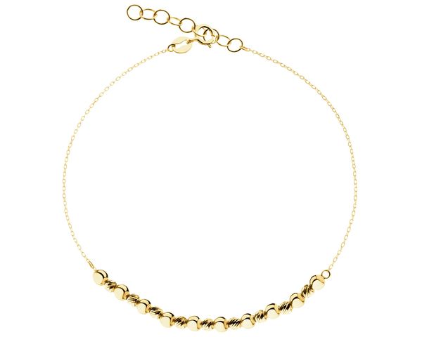 Złota bransoletka - kulki. Żółte bransoletki Apart, złote. Za 659.00 zł.