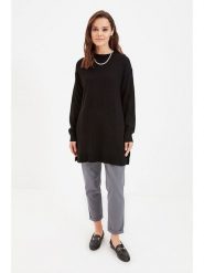 Trendyol Sweter w kolorze czarnym rozmiar: S. Czarne swetry Trendyol, s, bez wzorów, bez ramiączek. Za 66.00 zł.