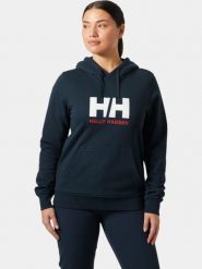 Bluza Damska Helly Hansen Hh Logo. Niebieskie bluzy Helly Hansen, l, bez wzorów, z bawełny, z kapturem. Za 339.00 zł.