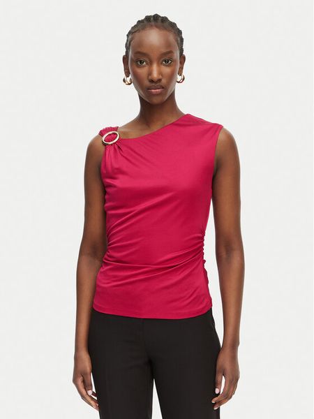 Marciano Guess Top G6GP02 K3068 Różowy Slim Fit. Czerwone topy Marciano Guess, l, z aplikacjami, z wiskozy, bez kołnierzyka, bez ramiączek. Za 312.99 zł.