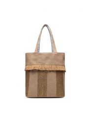 Jenny Fairy Torebka MJA-J-354-55-01 Beżowy. Brązowe shopper Jenny Fairy, bez wzorów, z tworzywa sztucznego, bez dodatków. Za 89.99 zł.