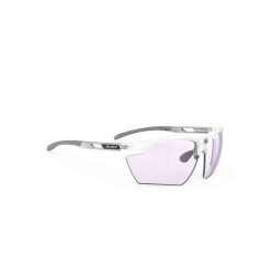 Okulary Rudy Project MAGNUS WHITE GLOSS - Impactx™ Photochromic 2 Laser Purple. Białe okulary przeciwsłoneczne Rudy Project, bez wzorów, sportowe. Za 1,004.00 zł.