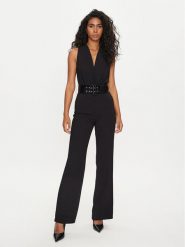 Marciano Guess Kombinezon 4GGK54 8080Z Czarny Flare Fit. Czarne sukienki Marciano Guess, z aplikacjami, z syntetyku, bez kołnierzyka, bez ramiączek. Za 619.99 zł.