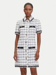 KARL LAGERFELD Sukienka dzianinowa A3W13031 Écru Regular Fit. Sukienki KARL LAGERFELD, bez wzorów, z dzianiny, bez kołnierzyka, bez ramiączek. Za 1,749.00 zł.