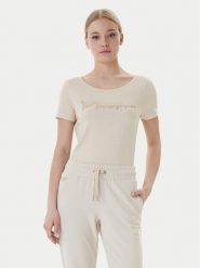 EA7 Emporio Armani T-Shirt 7W000978 AF10373 U1088 Beżowy Regular Fit. Brązowe t-shirty EA7 Emporio Armani, s, bez wzorów, z bawełny, bez kołnierzyka, bez ramiączek. Za 329.99 zł.