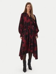 KARL LAGERFELD Sukienka codzienna B4W13006 Czerwony Regular Fit. Czerwone sukienki KARL LAGERFELD, na co dzień, bez wzorów, z wiskozy, bez kołnierzyka, bez ramiączek, proste. Za 1,299.00 zł.