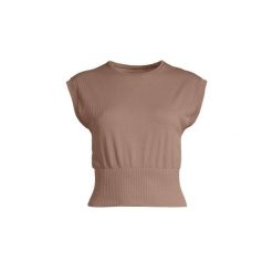 Koszulka Casall Seamless Graphical Rib Oddychająca Bezszwowa Elastyczna. Brązowe bluzki Casall, bez wzorów, sportowe, bez kołnierzyka, bez ramiączek. W wyprzedaży za 209.99 zł.