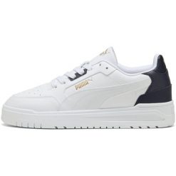 Adidasy Puma Shuffle Downtown, Dla obu płci. Białe obuwie sportowe Puma, ze skóry ekologicznej, bez zapięcia. Za 390.00 zł.