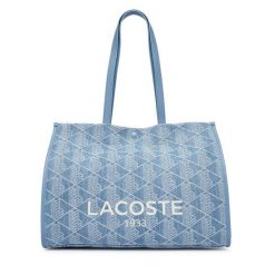Torebka Lacoste. Niebieskie shopper Lacoste, bez wzorów, bez dodatków. Za 771.99 zł.