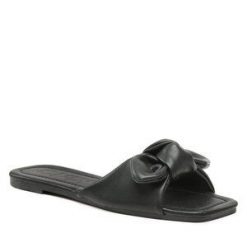 Klapki ONLY Shoes. Czarne klapki ONLY SHOES, bez wzorów, bez obcasa. Za 79.99 zł.
