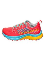 LA SPORTIVA Buty "Jackal" w kolorze czerwono-turkusowym do biegania rozmiar: 37. Czerwone obuwie sportowe La Sportiva, z materiału, bez zapięcia, do biegania. Za 391.84 zł.