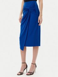 Rinascimento Spódnica midi CFC0123489003 Niebieski Regular Fit. Niebieskie spódnice Rinascimento, m, bez wzorów, z syntetyku, midi. Za 239.99 zł.