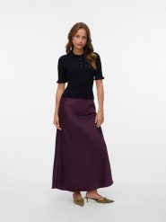 Vero Moda Spódnica w kolorze fioletowym rozmiar: XL. Różowe spódnice Vero Moda, xl, bez wzorów, maxi, rozkloszowane. Za 92.45 zł.