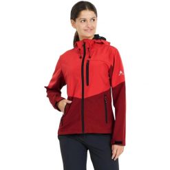 Damska kurtka wodoodporna Whistler Softshell Rodney M W-PRO 8000. Czerwone kurtki sportowe Whistler, m, bez wzorów, z softshellu, bez kaptura. Za 299.00 zł.