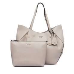 Torebka Guess. Brązowe shopper Guess, z aplikacjami, bez dodatków. Za 714.99 zł.
