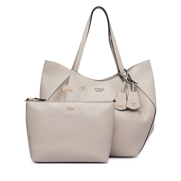 Torebka Guess. Brązowe shopper Guess, z aplikacjami, bez dodatków. Za 714.99 zł.