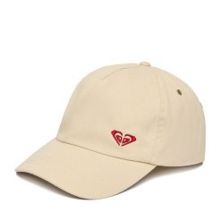 Czapka z daszkiem Roxy. Brązowe czapki Roxy, bez wzorów. Za 49.99 zł.