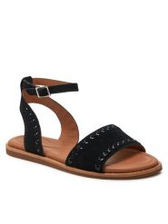 Clarks Sandały Maritime May 26176290 Czarny. Czarne sandały Clarks, bez wzorów, ze skóry, bez obcasa, na płaskiej podeszwie, bez zapięcia. Za 249.99 zł.