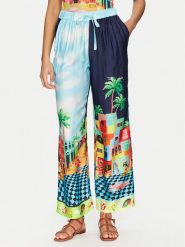Seafolly Spodnie materiałowe Cuba 55441-PA Kolorowy Relaxed Fit. Spodnie materiałowe Seafolly, m, bez wzorów, z jedwabiu. Za 359.99 zł.
