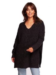 Be Wear Sweter w kolorze czarnym rozmiar: S/M. Czarne swetry Be Wear, m, bez wzorów, z wełny, bez ramiączek. Za 179.95 zł.
