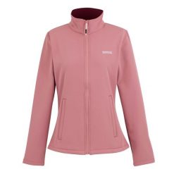 Kurtka Damska Softshell Spacer Connie V. Czerwone kurtki sportowe Regatta, bez wzorów, z softshellu, bez kaptura, trekkingowe. Za 147.99 zł.