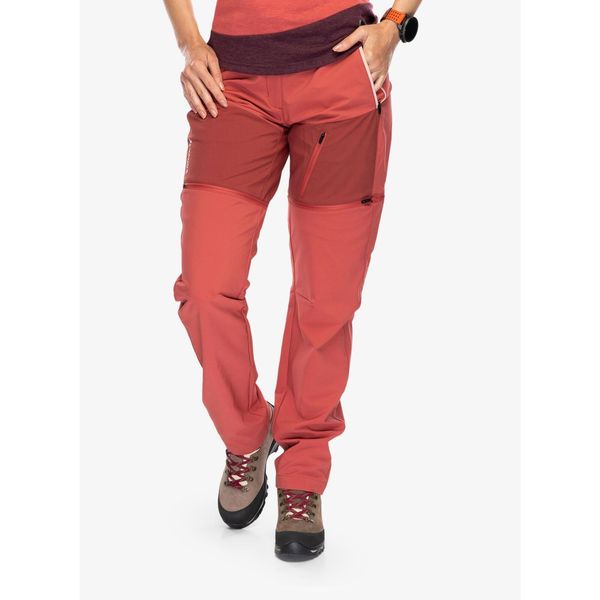 Spodnie turystyczne damskie Vaude Elope ZO Pants. Czerwone spodnie sportowe Vaude, na lato, xs, bez wzorów, trekkingowe. Za 487.99 zł.